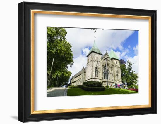 Stavanger Cathedral, Norway's Oldest Cathedral Dating from 1125, Stavanger, Norway, Scandinavia-Amanda Hall-Framed Photographic Print