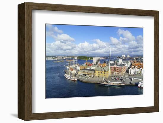 Stavanger Harbour, Norway, Scandinavia, Europe-Amanda Hall-Framed Photographic Print