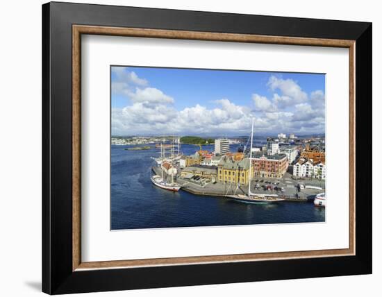 Stavanger Harbour, Norway, Scandinavia, Europe-Amanda Hall-Framed Photographic Print