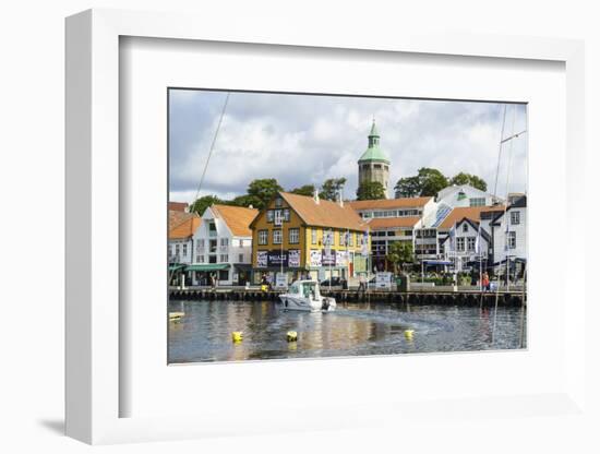 Stavanger Harbour, Norway, Scandinavia, Europe-Amanda Hall-Framed Photographic Print