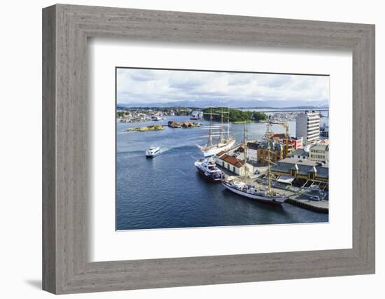 Stavanger Harbour, Norway, Scandinavia, Europe-Amanda Hall-Framed Photographic Print