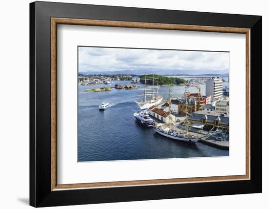 Stavanger Harbour, Norway, Scandinavia, Europe-Amanda Hall-Framed Photographic Print