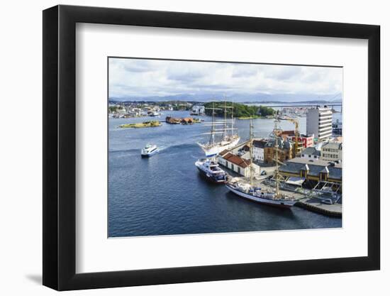 Stavanger Harbour, Norway, Scandinavia, Europe-Amanda Hall-Framed Photographic Print