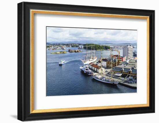 Stavanger Harbour, Norway, Scandinavia, Europe-Amanda Hall-Framed Photographic Print