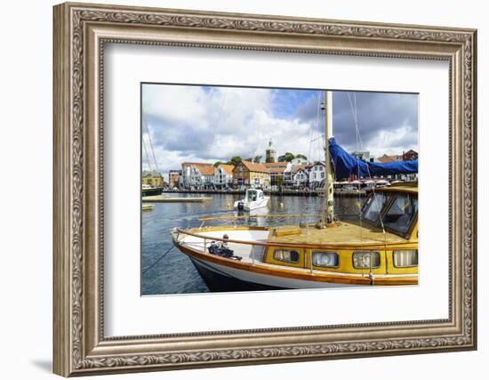 Stavanger Harbour, Norway, Scandinavia, Europe-Amanda Hall-Framed Photographic Print