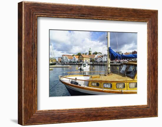 Stavanger Harbour, Norway, Scandinavia, Europe-Amanda Hall-Framed Photographic Print