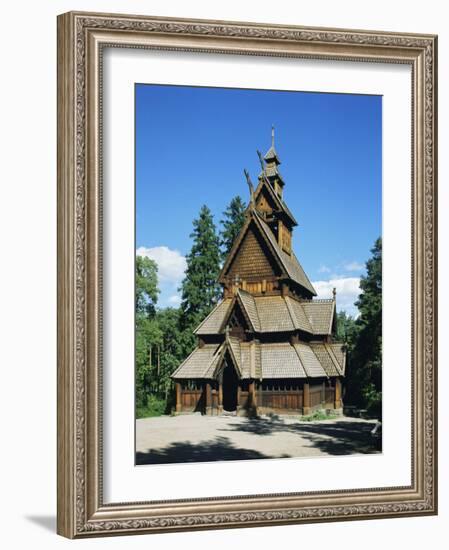 Stave Church, Folk Museum, Bygdoy, Oslo, Norway, Scandinavia, Europe-G Richardson-Framed Photographic Print