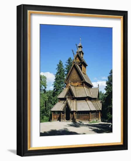 Stave Church, Folk Museum, Bygdoy, Oslo, Norway, Scandinavia, Europe-G Richardson-Framed Photographic Print