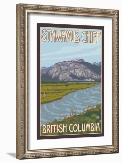 Stawamus Chief, Squamish, British Columbia, Canada-Lantern Press-Framed Art Print