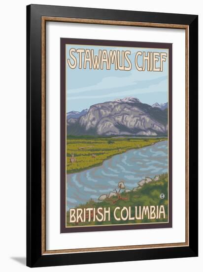 Stawamus Chief, Squamish, British Columbia, Canada-Lantern Press-Framed Art Print