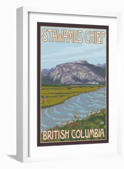 Stawamus Chief, Squamish, British Columbia, Canada-Lantern Press-Framed Art Print