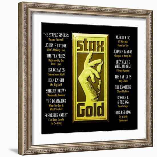 Stax Gold-null-Framed Art Print