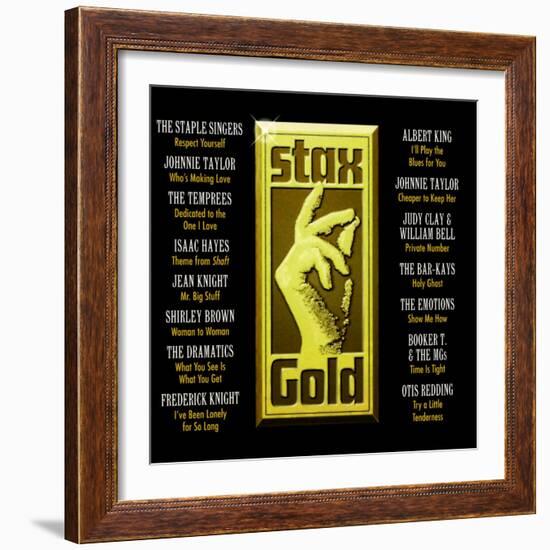 Stax Gold-null-Framed Art Print