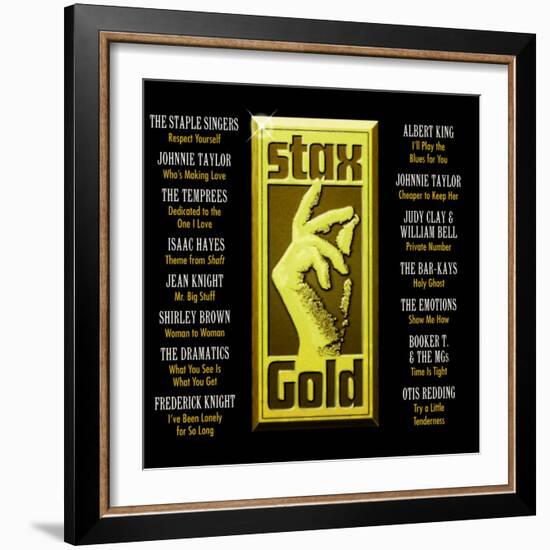 Stax Gold-null-Framed Art Print