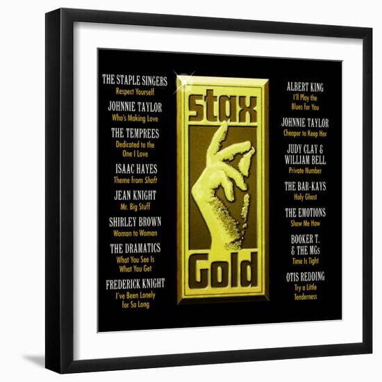 Stax Gold-null-Framed Art Print