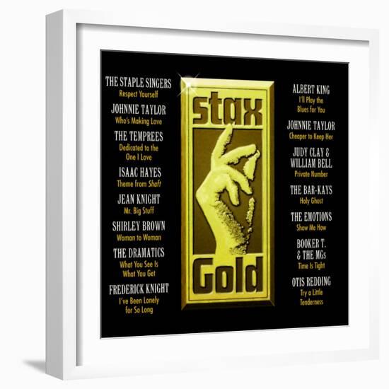 Stax Gold-null-Framed Art Print