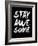 Stay Awesome Black-NaxArt-Framed Premium Giclee Print