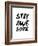 Stay Awesome White-NaxArt-Framed Art Print