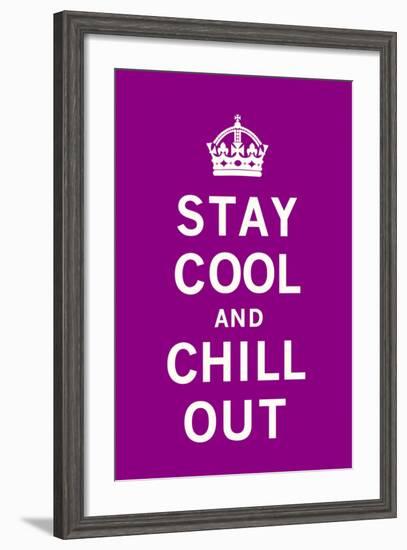 Stay Cool and Chill Out-The Vintage Collection-Framed Art Print