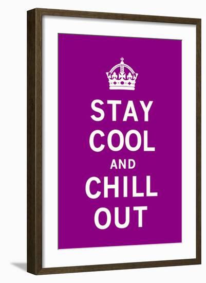 Stay Cool and Chill Out-The Vintage Collection-Framed Art Print