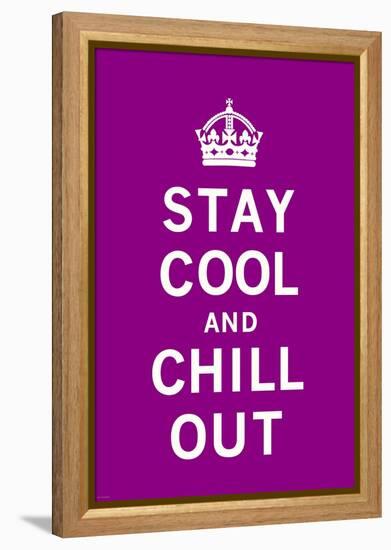 Stay Cool and Chill Out-The Vintage Collection-Framed Stretched Canvas