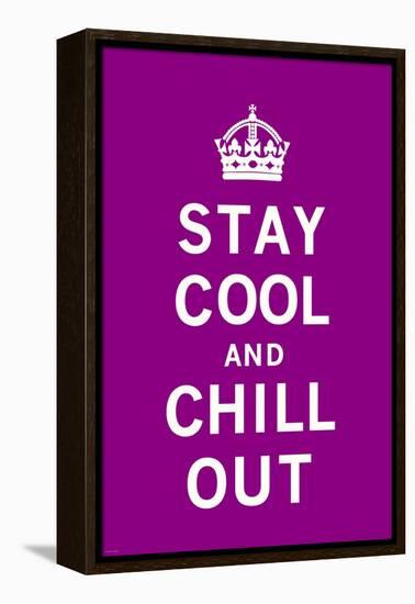 Stay Cool and Chill Out-The Vintage Collection-Framed Stretched Canvas