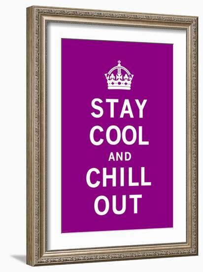 Stay Cool and Chill Out-The Vintage Collection-Framed Art Print