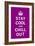 Stay Cool and Chill Out-The Vintage Collection-Framed Art Print