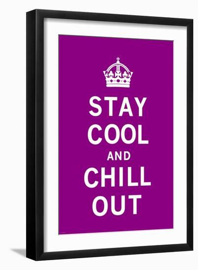 Stay Cool and Chill Out-The Vintage Collection-Framed Art Print