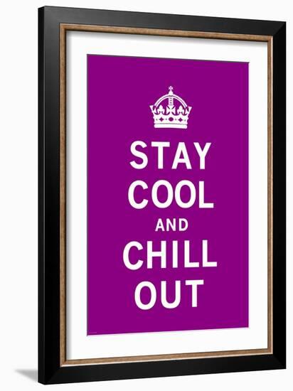 Stay Cool and Chill Out-The Vintage Collection-Framed Art Print