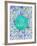 Stay Curious in Blue and Turquoise-Cat Coquillette-Framed Giclee Print