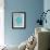 Stay Curious in Blue and Turquoise-Cat Coquillette-Framed Giclee Print displayed on a wall