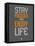 Stay Focused and Enjoy Life 2-NaxArt-Framed Stretched Canvas