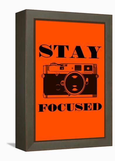 Stay Focused - Camera-Lantern Press-Framed Stretched Canvas