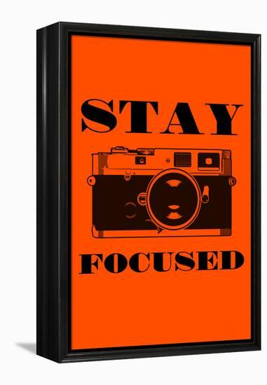 Stay Focused - Camera-Lantern Press-Framed Stretched Canvas