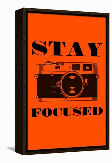 Stay Focused - Camera-Lantern Press-Framed Stretched Canvas