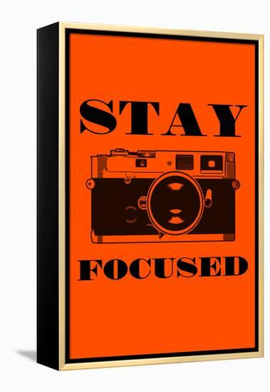 Stay Focused - Camera-Lantern Press-Framed Stretched Canvas