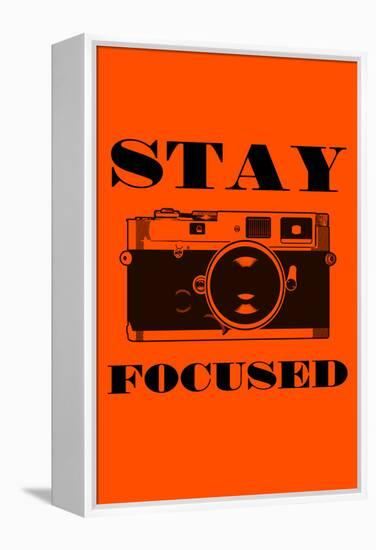 Stay Focused - Camera-Lantern Press-Framed Stretched Canvas