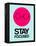 Stay Focused Circle 1-NaxArt-Framed Stretched Canvas