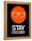 Stay Focused Circle 2-NaxArt-Framed Stretched Canvas