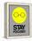 Stay Focused Circle 2-NaxArt-Framed Stretched Canvas