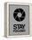 Stay Focused Circle 3-NaxArt-Framed Stretched Canvas