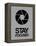 Stay Focused Circle 3-NaxArt-Framed Stretched Canvas