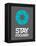 Stay Focused Circle 4-NaxArt-Framed Stretched Canvas