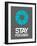 Stay Focused Circle 4-NaxArt-Framed Art Print