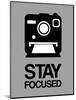 Stay Focused Polaroid Camera 1-null-Mounted Art Print