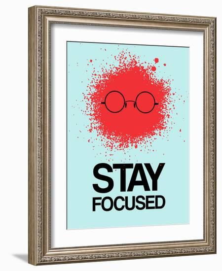 Stay Focused Splatter 1-NaxArt-Framed Art Print