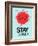 Stay Focused Splatter 1-NaxArt-Framed Art Print