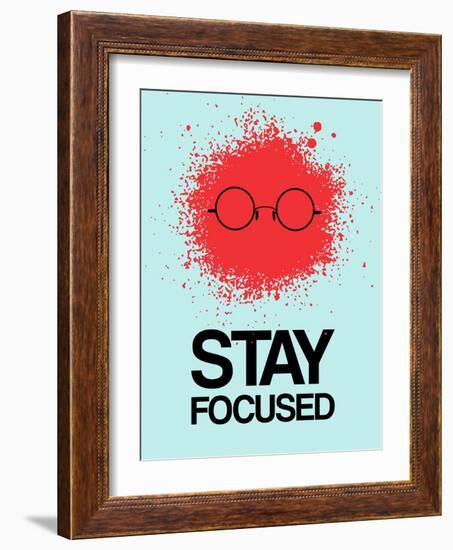 Stay Focused Splatter 1-NaxArt-Framed Art Print