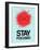 Stay Focused Splatter 1-NaxArt-Framed Art Print